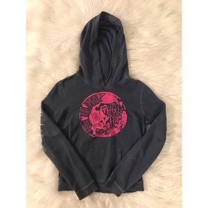 Dark blue/gray peace hoodie